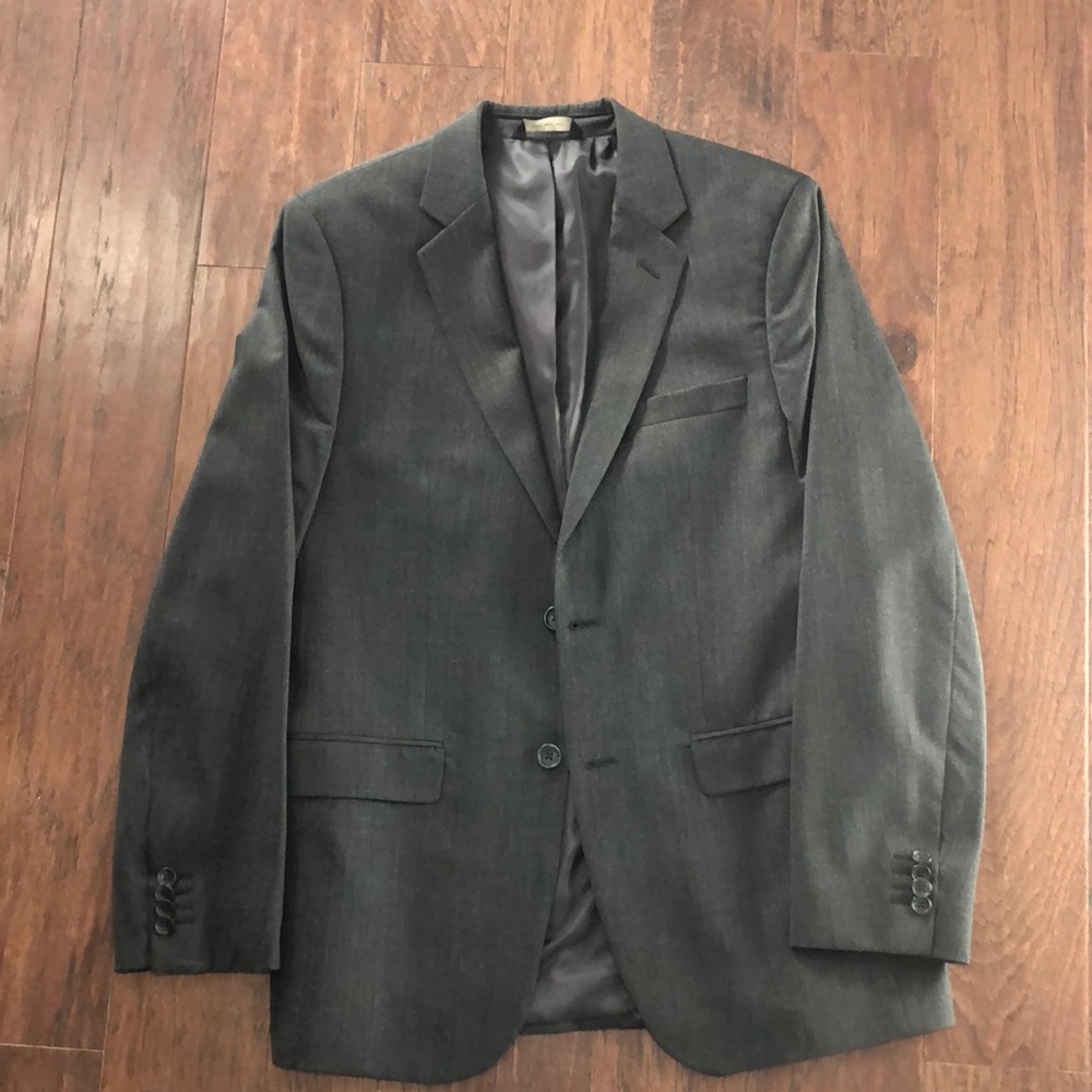 Banana Republic suit jacket blazer 40 R gray charcoal